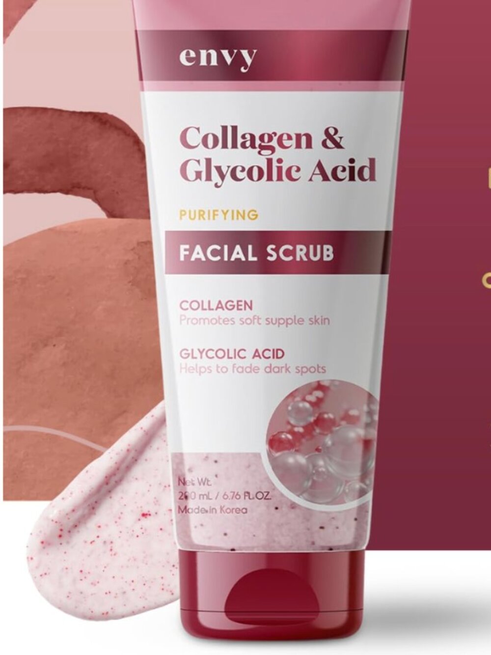 Envy - Collagen & Glycolic Acid Facial Scrub